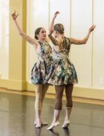 Melody Collins and Juliana Bertelsen in Carrie Diamond's <em>Pastorale</em><br />
Dance: Up Close and Cultural, May 17, 2015<br />
Photo: David Bazemore
