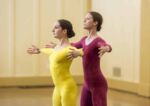 Melody Collins and Sally Schiuling in Nathan Cottam's <em>Elements of Permutation</em><br />
Dance: Up Close and Cultural, May 17, 2015<br />
Photo: David Bazemore