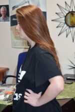 Young volunteer Addy Baney