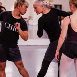 The Dance Hub Performance Group 2024 in rehearsal